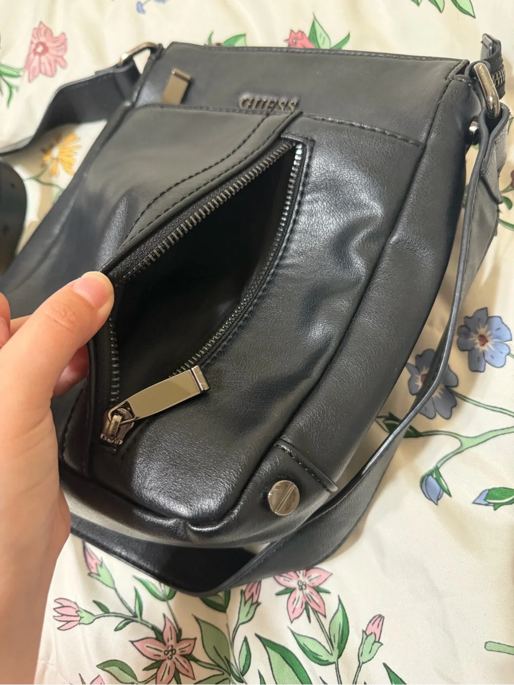 GUESS Mini Black Crossbody Bag - Picture 3 of 10